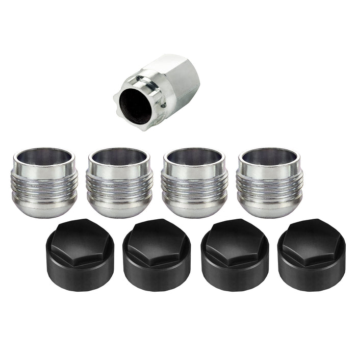 McGard 25167 Radius Seat Wheel Lock Set (M14 x 1.5 Thread Size) - Set of 4 Locks and 1 Key - Truck Part Superstore
