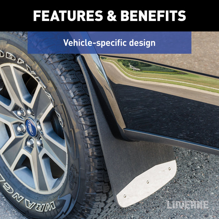 Luverne 251725 Mud Guards-Front Only-12in. x 20in. - Truck Part Superstore