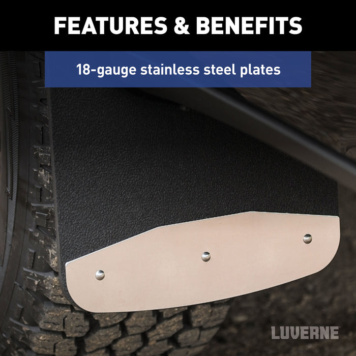 Luverne 251725 Mud Guards-Front Only-12in. x 20in. - Truck Part Superstore