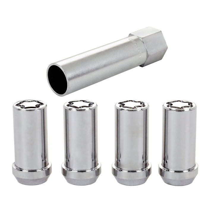 McGard 25240 Tuner Style Cone Seat Wheel Locks-Chrome - Truck Part Superstore