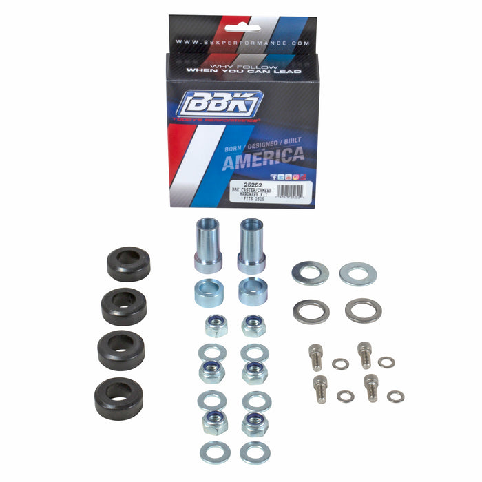 BBK Performance Parts 25252 1979-1993 MUSTANG BBK CASTER CAMBER PLATE HARDWARE KIT FOR PART 2525 - Truck Part Superstore