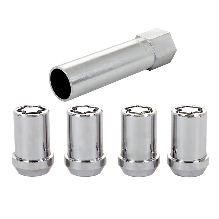 McGard 25254 Tuner Style Cone Seat Wheel Locks-Chrome - Truck Part Superstore