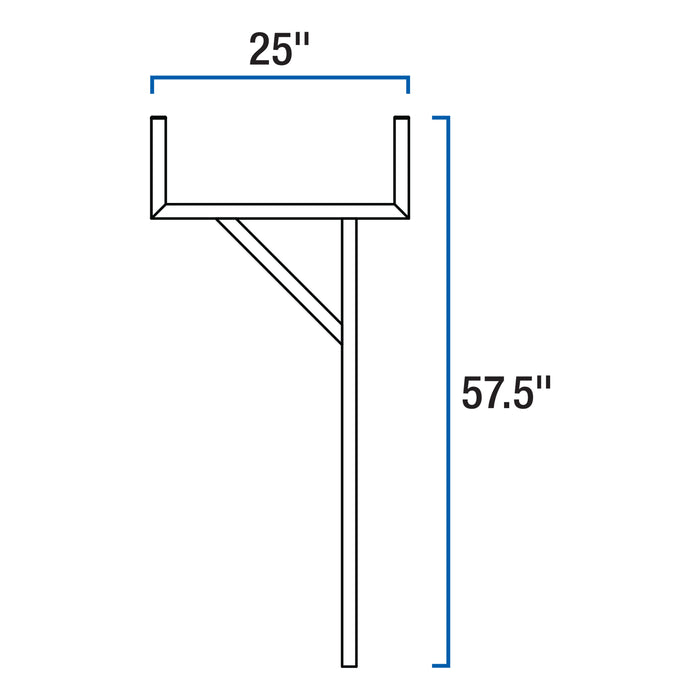 UWS UWS-LADDERRACK UWS UWS-LADDERRACK 48-Inch x 24-Inch Aluminum Ladder Rack for Truck; 2-Pack - Truck Part Superstore