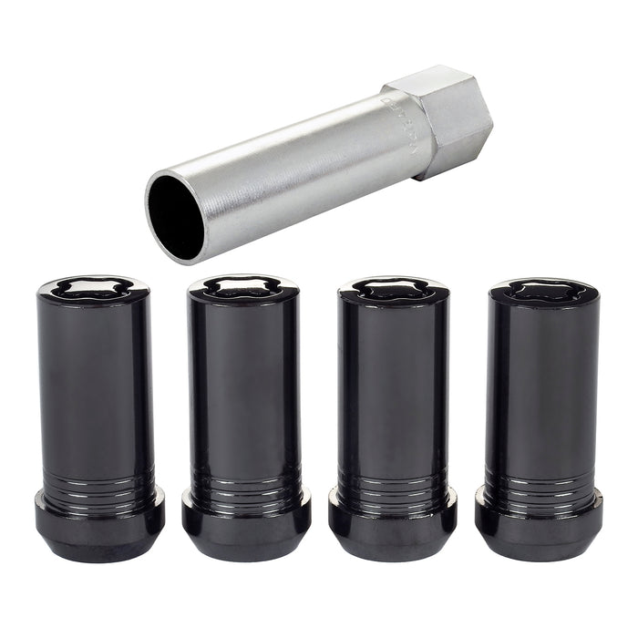 McGard 25340 Tuner Style Cone Seat Wheel Locks-Black - Truck Part Superstore
