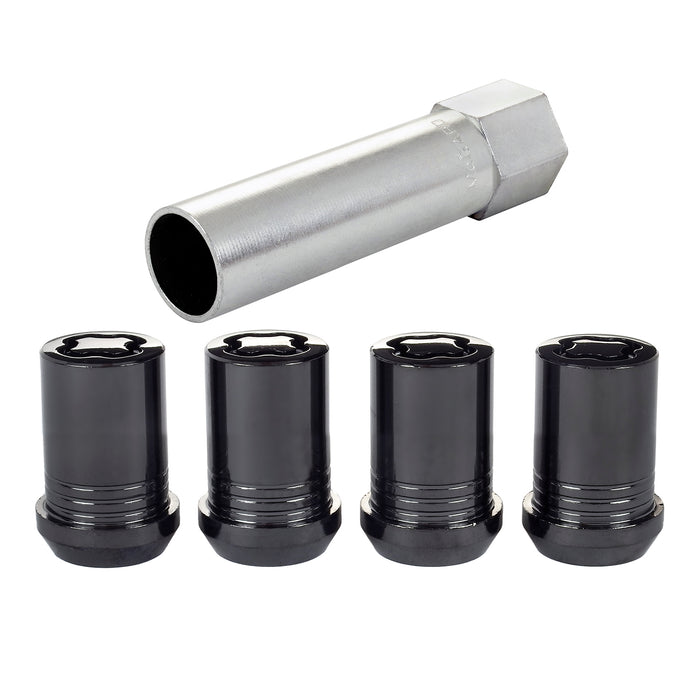 McGard 25354 Tuner Style Cone Seat Wheel Locks-Black - Truck Part Superstore