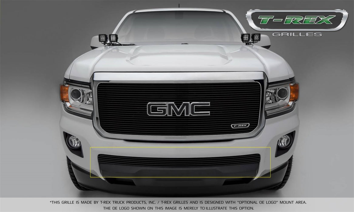 T-Rex Grilles 25371B Billet Series Bumper Grille; Horizontal; Aluminum; Black; 1 Pc; Insert; - Truck Part Superstore