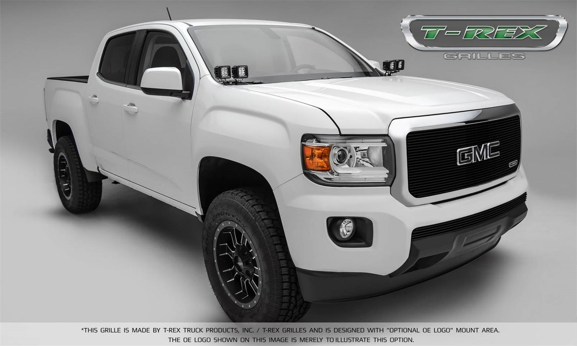 T-Rex Grilles 25371B Billet Series Bumper Grille; Horizontal; Aluminum; Black; 1 Pc; Insert; - Truck Part Superstore