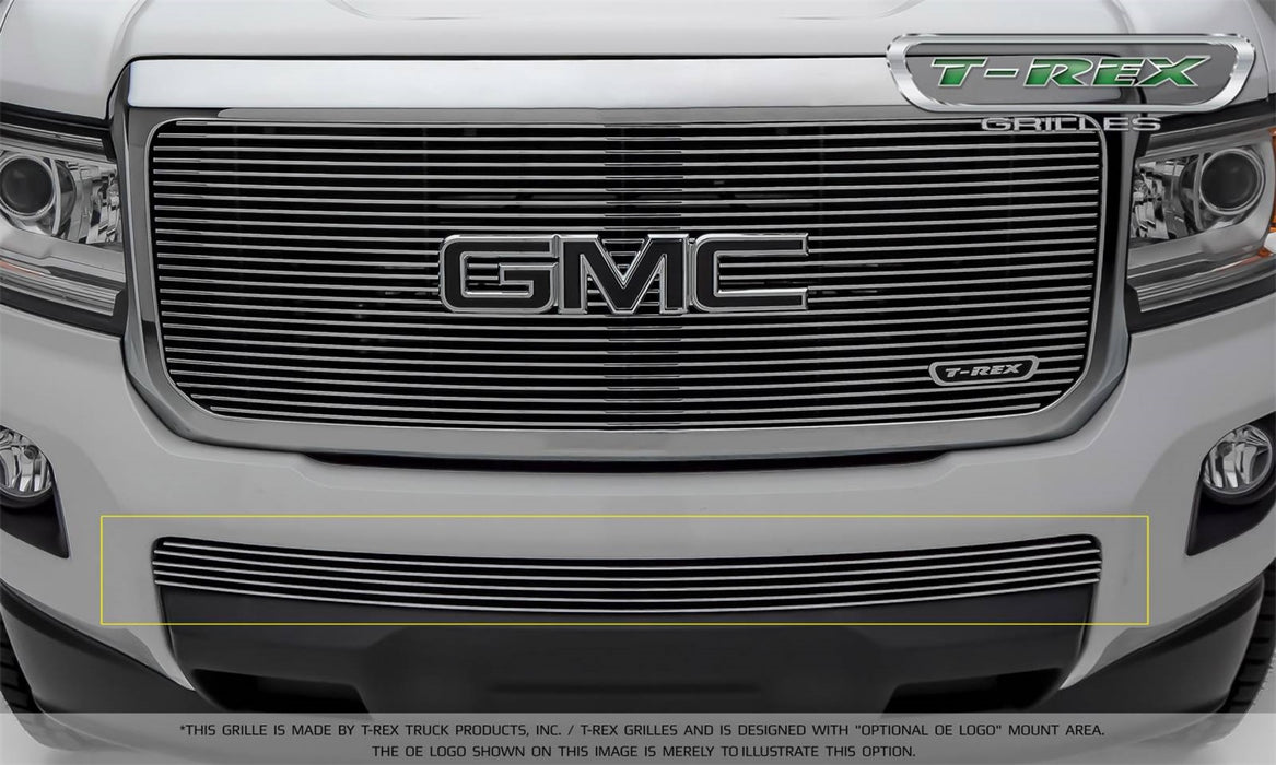 T-Rex Grilles 25371 Billet Series Bumper Grille; Horizontal; Aluminum; Polished; 1 Pc; Insert; - Truck Part Superstore