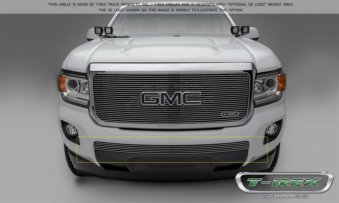 T-Rex Grilles 25371 Billet Series Bumper Grille; Horizontal; Aluminum; Polished; 1 Pc; Insert; - Truck Part Superstore