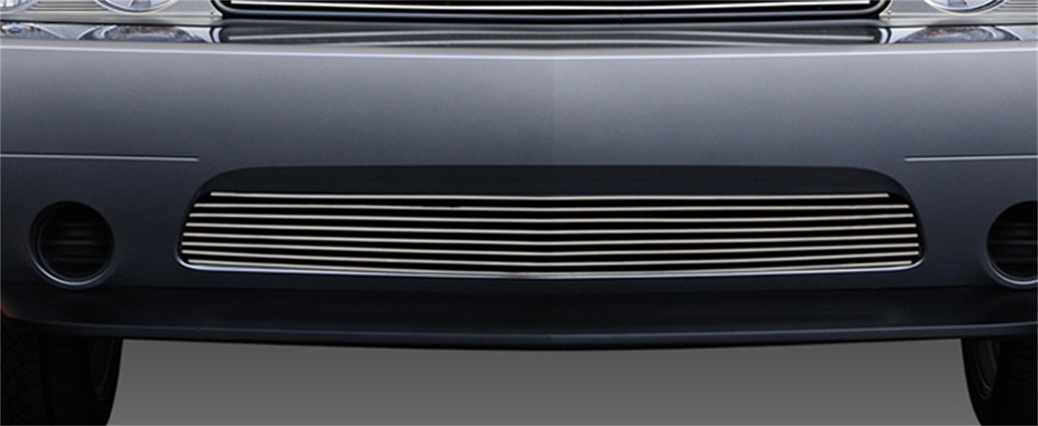 T-Rex Grilles 25416 Billet Series Bumper Grille; Horizontal; Aluminum; Polished; 1 Pc; Overlay; - Truck Part Superstore