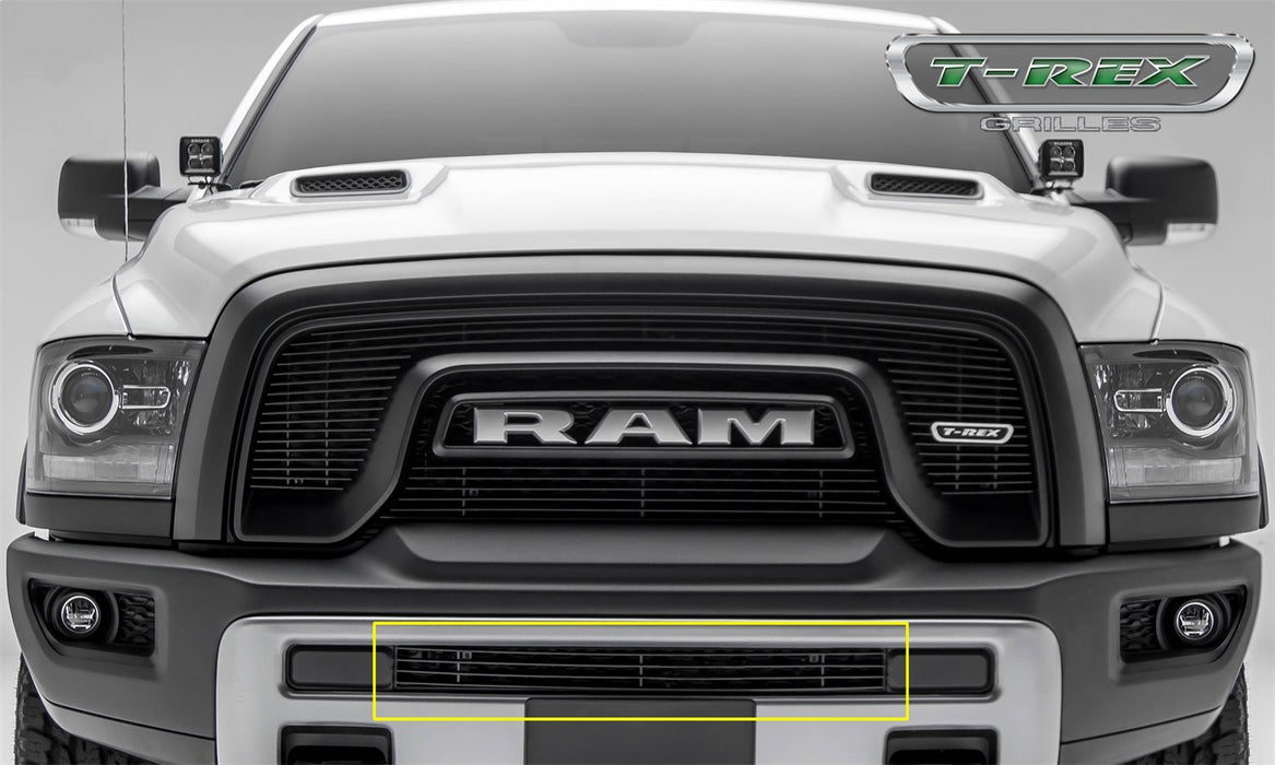 T-Rex Grilles 254641B Billet Series Bumper Grille; Horizontal; Aluminum; Black; 1 Pc; Insert; - Truck Part Superstore