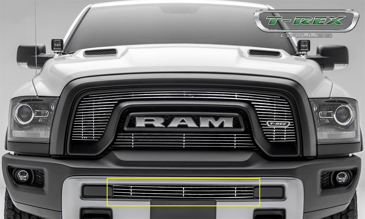 T-Rex Grilles 254641 Billet Series Bumper Grille; Horizontal; Aluminum; Polished; 1 Pc; Insert; - Truck Part Superstore