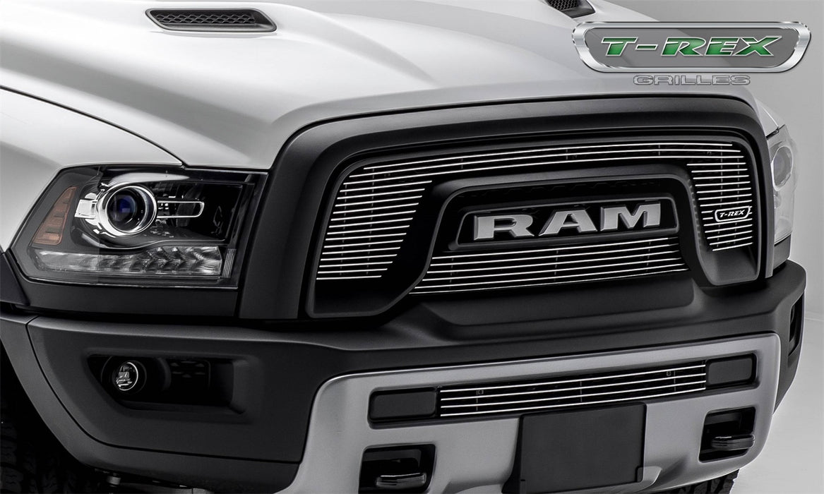 T-Rex Grilles 254641 Billet Series Bumper Grille; Horizontal; Aluminum; Polished; 1 Pc; Insert; - Truck Part Superstore