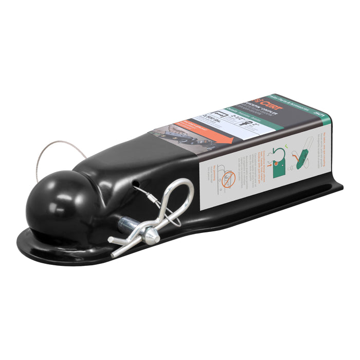 CURT 25471 QuickPin No-Latch 2in. Trailer Coupler (2-1/2in. Channel; 3;500 lbs) - Truck Part Superstore