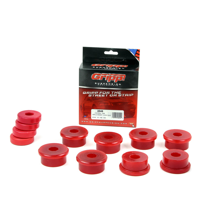 BBK Performance Parts 2549 1979-2004 BBK REAR LOWER CONTROL ARM REPLACEMENT BUSHINGS POLYURETHANE (RED) - Truck Part Superstore