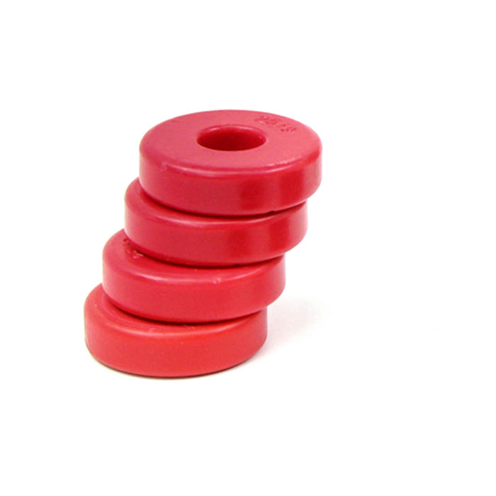 BBK Performance Parts 2549 1979-2004 BBK REAR LOWER CONTROL ARM REPLACEMENT BUSHINGS POLYURETHANE (RED) - Truck Part Superstore