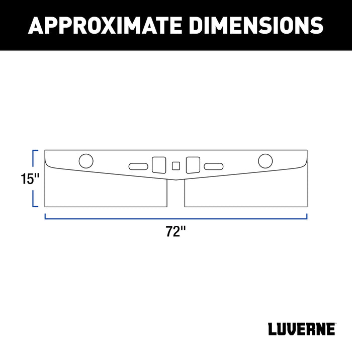 Luverne 255200 Tow Guard Short-15in.-2in. to 3in. Ball Mount - Truck Part Superstore