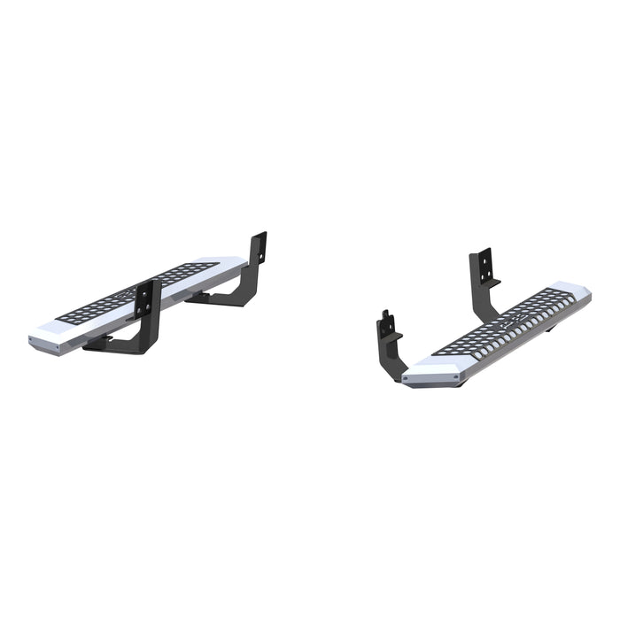 ARIES 2555001 AdvantEDGE 5-1/2in. x 53in. Chrome Aluminum Side Bars; Select Silverado; Sierra - Truck Part Superstore
