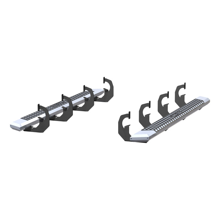 ARIES 2555002 AdvantEDGE 5-1/2in. x 75in. Chrome Aluminum Side Bars; Select Chevrolet; GMC - Truck Part Superstore