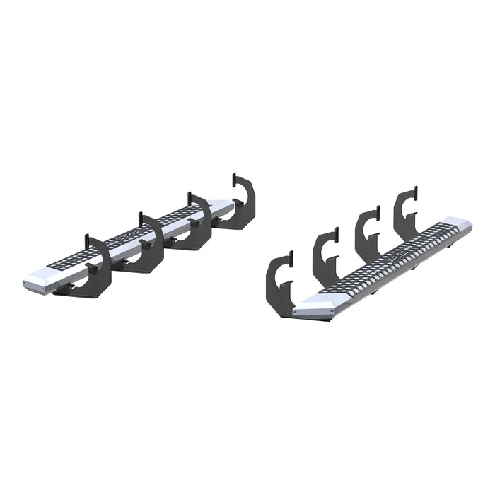 ARIES 2555002 AdvantEDGE 5-1/2in. x 75in. Chrome Aluminum Side Bars; Select Chevrolet; GMC - Truck Part Superstore