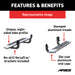 ARIES 2555004 AdvantEDGE 5-1/2in. x 53in. Chrome Aluminum Side Bars; Select Ram 1500; 2500; 35 - Truck Part Superstore