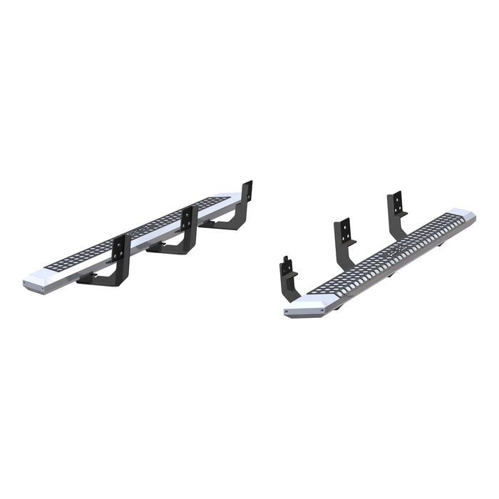 ARIES 2555006 AdvantEDGE 5-1/2in. x 85in. Chrome Aluminum Side Bars; Select Ram 1500 to 5500 - Truck Part Superstore
