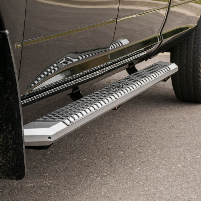 ARIES 2555006 AdvantEDGE 5-1/2in. x 85in. Chrome Aluminum Side Bars; Select Ram 1500 to 5500 - Truck Part Superstore