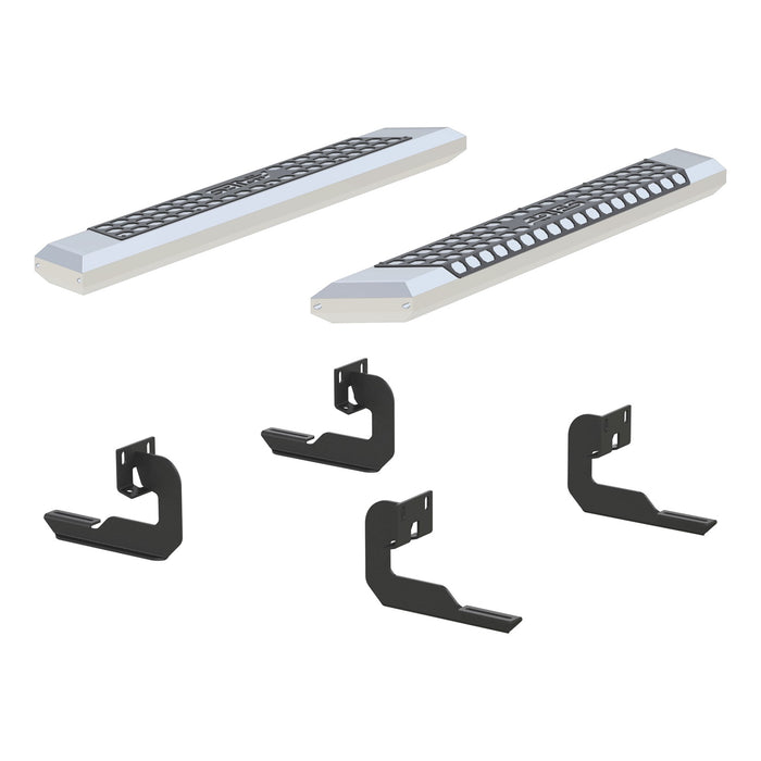 ARIES 2555007 AdvantEDGE 5-1/2in. x 53in. Chrome Aluminum Side Bars; Select Ford F-150 - Truck Part Superstore
