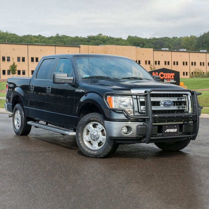 ARIES 2555009 AdvantEDGE 5-1/2in. x 85in. Chrome Aluminum Side Bars; Select Ford F-150 - Truck Part Superstore