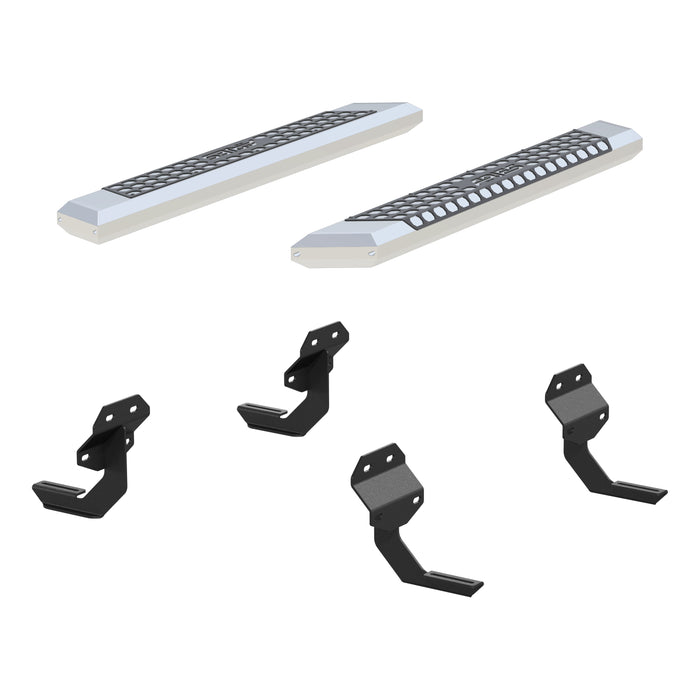 ARIES 2555011 AdvantEDGE 5-1/2in. x 53in. Chrome Aluminum Side Bars; Select Ford F150; F250; F - Truck Part Superstore