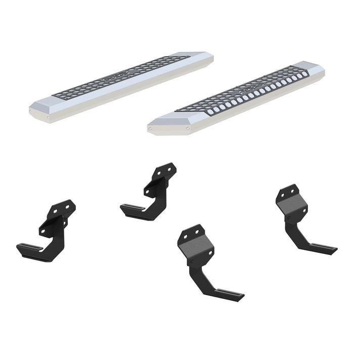 ARIES 2555011 AdvantEDGE 5-1/2in. x 53in. Chrome Aluminum Side Bars; Select Ford F150; F250; F - Truck Part Superstore