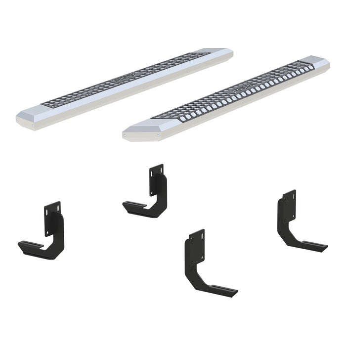 ARIES 2555014 AdvantEDGE 5-1/2in. x 75in. Chrome Aluminum Side Bars; Select Ford F-250; F-350 - Truck Part Superstore
