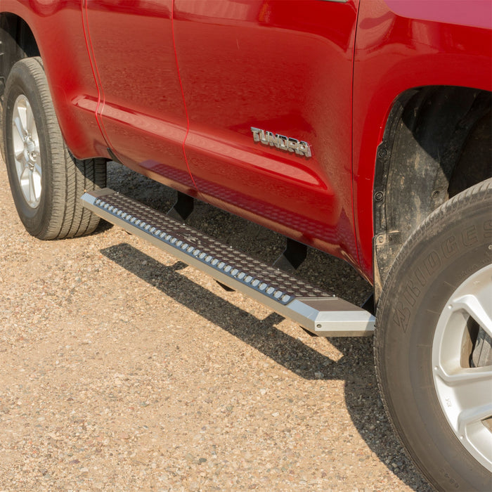 ARIES 2555019 AdvantEDGE 5-1/2in. x 85in. Chrome Aluminum Side Bars; Select Toyota Tundra - Truck Part Superstore