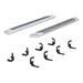 ARIES 2555021 AdvantEDGE 5-1/2in. x 75in. Chrome Aluminum Side Bars; Select Silverado; Sierra - Truck Part Superstore