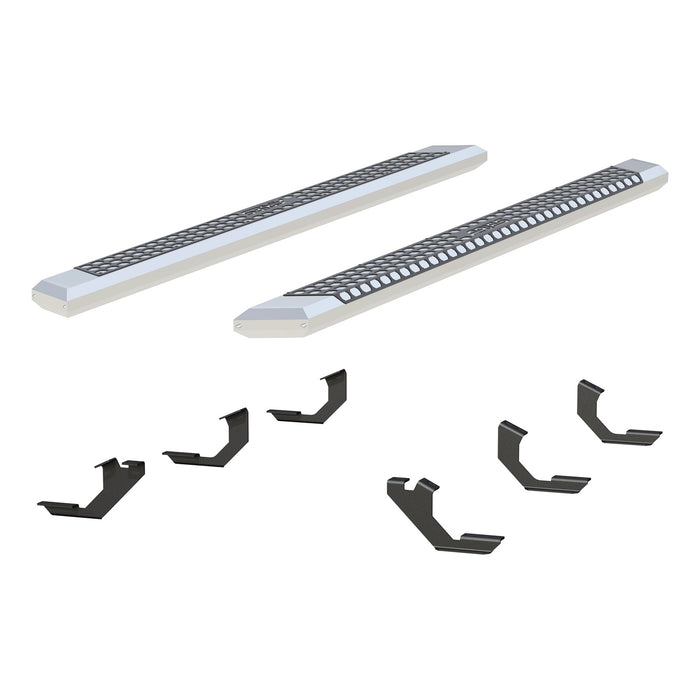 ARIES 2555023 AdvantEDGE 5-1/2in. x 85in. Chrome Aluminum Side Bars; Select Toyota Tacoma - Truck Part Superstore