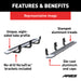 ARIES 2555023 AdvantEDGE 5-1/2in. x 85in. Chrome Aluminum Side Bars; Select Toyota Tacoma - Truck Part Superstore
