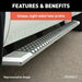 ARIES 2555043 AdvantEDGE 5-1/2in. x 75in. Chrome Aluminum Side Bars; Select Colorado; Canyon - Truck Part Superstore