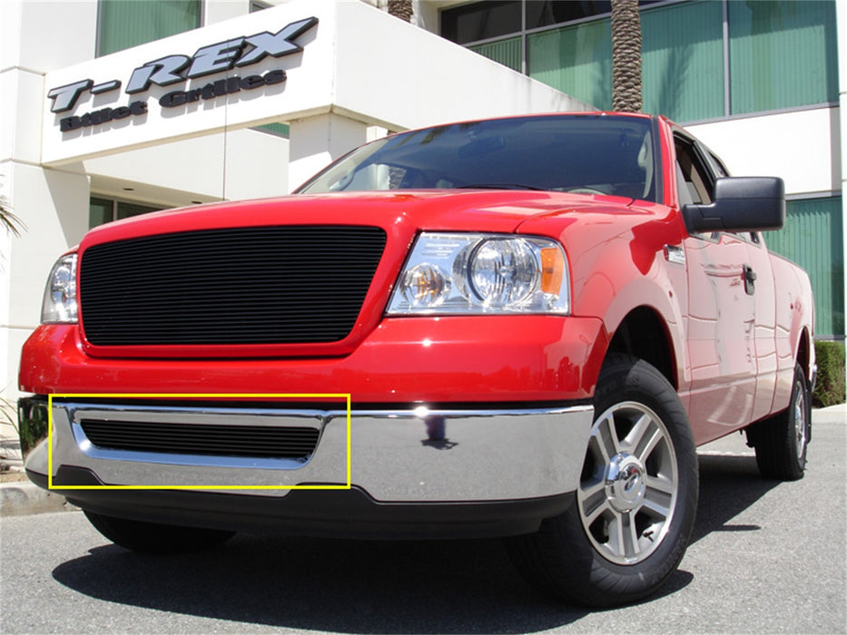 T-Rex Grilles 25555B Billet Series Bumper Grille; Horizontal; Aluminum; Black; 1 Pc; Bolt-On; - Truck Part Superstore
