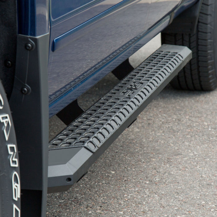 ARIES 2556015 AdvantEDGE 5-1/2in. x 91in. Black Aluminum Side Bars; Select Silverado; Sierra C - Truck Part Superstore
