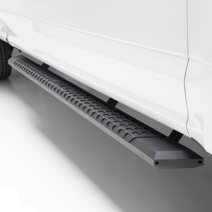 ARIES 2556015 AdvantEDGE 5-1/2in. x 91in. Black Aluminum Side Bars; Select Silverado; Sierra C - Truck Part Superstore