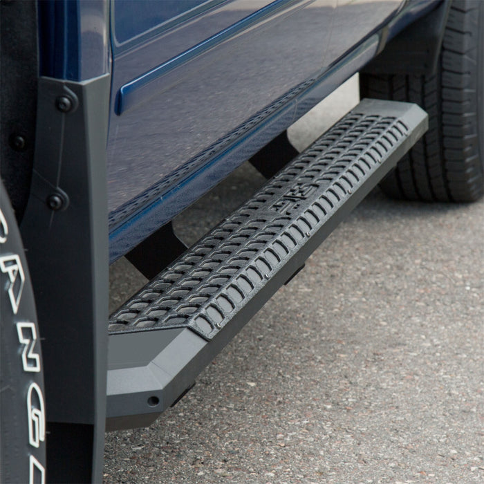 ARIES 2556015 AdvantEDGE 5-1/2in. x 91in. Black Aluminum Side Bars; Select Silverado; Sierra C - Truck Part Superstore