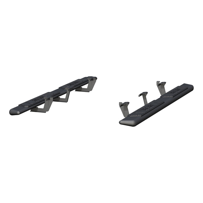 ARIES 2558053 AscentStep 5-1/2in. x 75in. Black Steel Running Boards; Select Dodge Durango - Truck Part Superstore