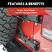 ARIES 2563000 Jeep Wrangler JK Heavy-Duty Spare Tire Carrier - Truck Part Superstore