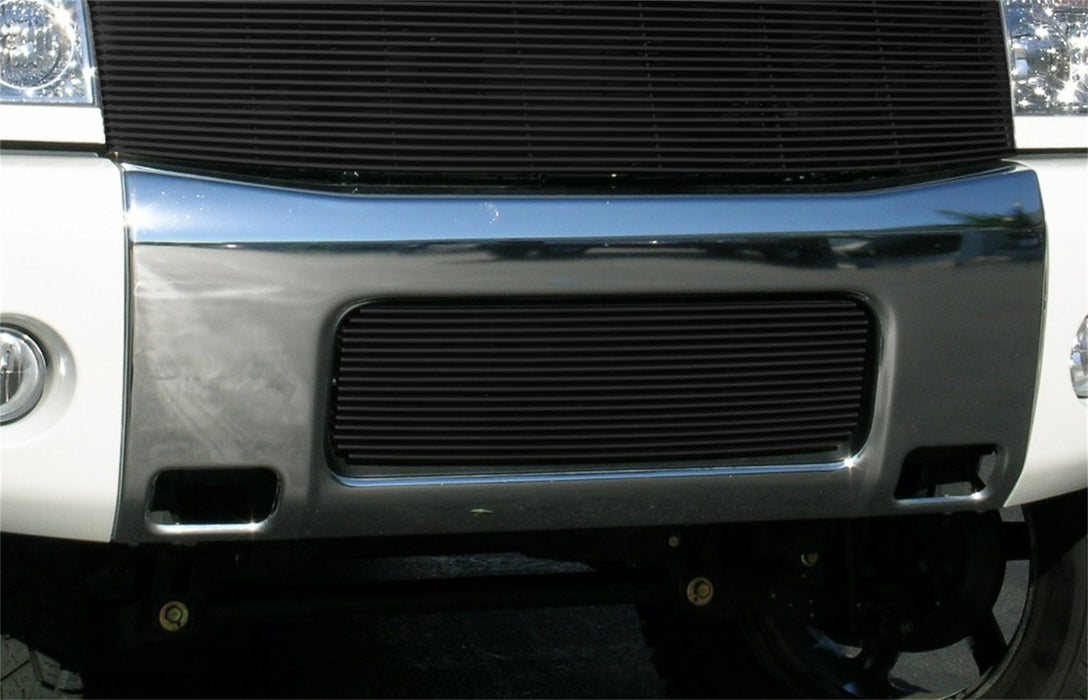 T-Rex Grilles 25780B Billet Series Bumper Grille; Horizontal; Aluminum; Black; 1 Pc; Bolt-On; - Truck Part Superstore