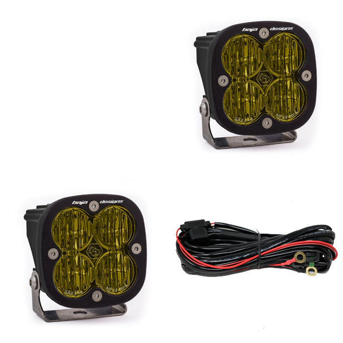 Baja Designs 257815 Squadron SAE Fog Lights Pair LED Wide Cornering Amber Baja Designs - Truck Part Superstore