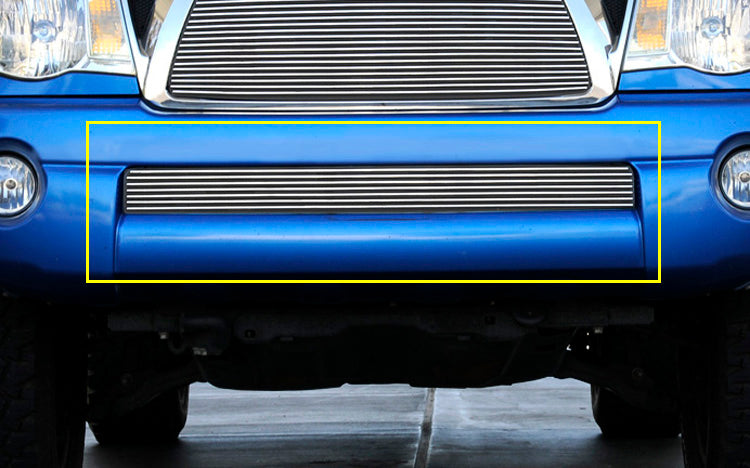 T-Rex Grilles 25895 Billet Series Bumper Grille; Horizontal; Aluminum; Polished; 1 Pc; Overlay; - Truck Part Superstore