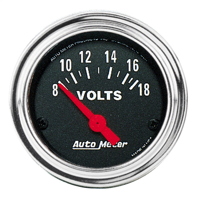 AutoMeter 2592 GAUGE; VOLTMETER; 2 1/16in.; 18V; ELEC; TRADITIONAL CHROME - Truck Part Superstore