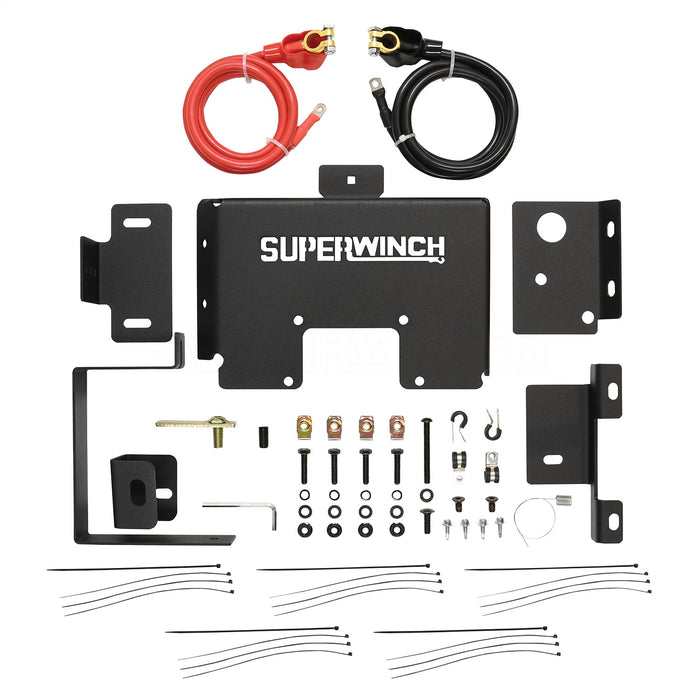 Superwinch 2593 Auxiliary Battery Mount; Black/Red; - Truck Part Superstore
