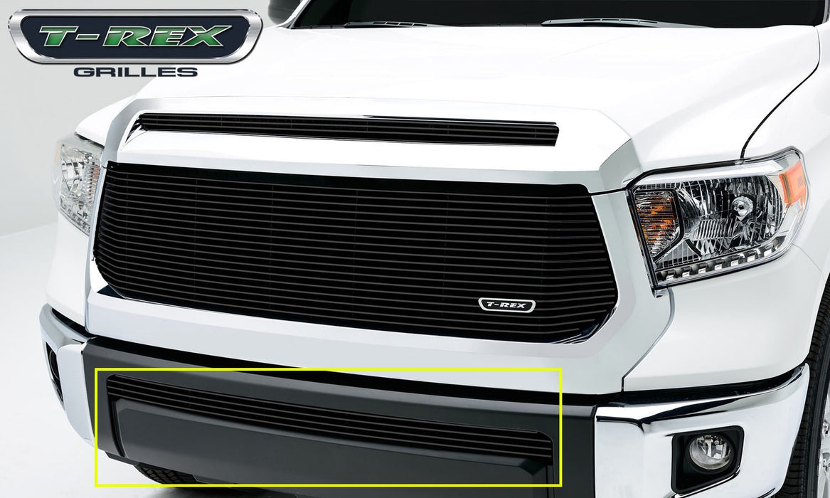 T-Rex Grilles 25964B Billet Series Bumper Grille; Horizontal; Aluminum; Black; 1 Pc; Overlay; - Truck Part Superstore