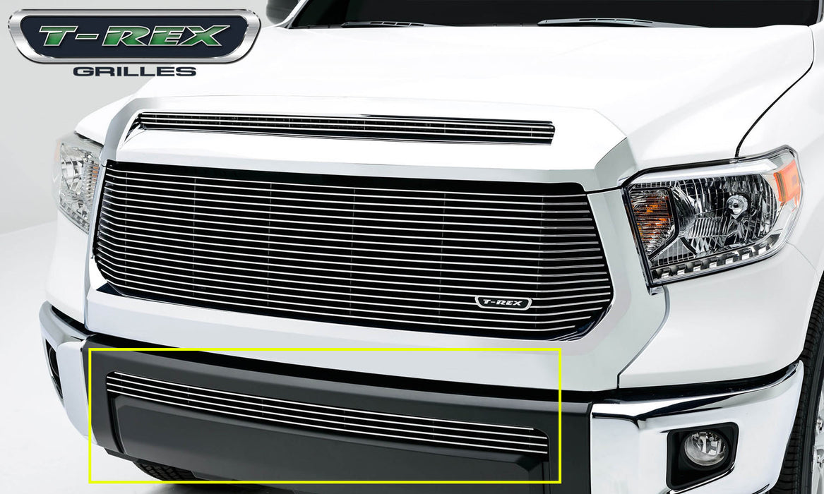 T-Rex Grilles 25964 Billet Series Bumper Grille; Horizontal; Aluminum; Polished; 1 Pc; Overlay; - Truck Part Superstore